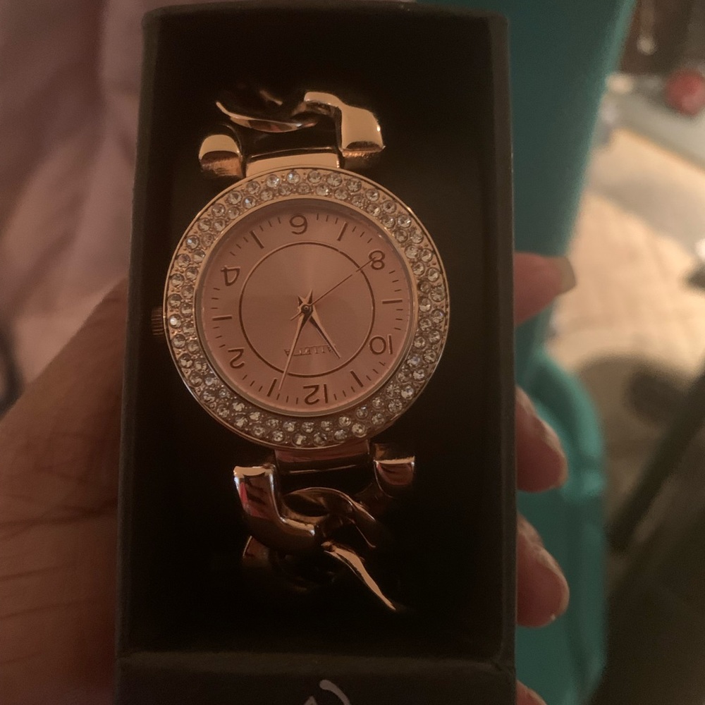 Rose gold watch